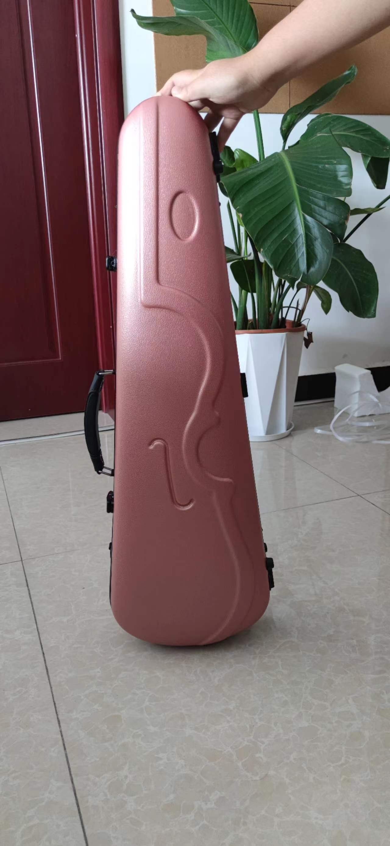 4/4 Violin Case Box triangle Carbon Fiber strong with thermometer