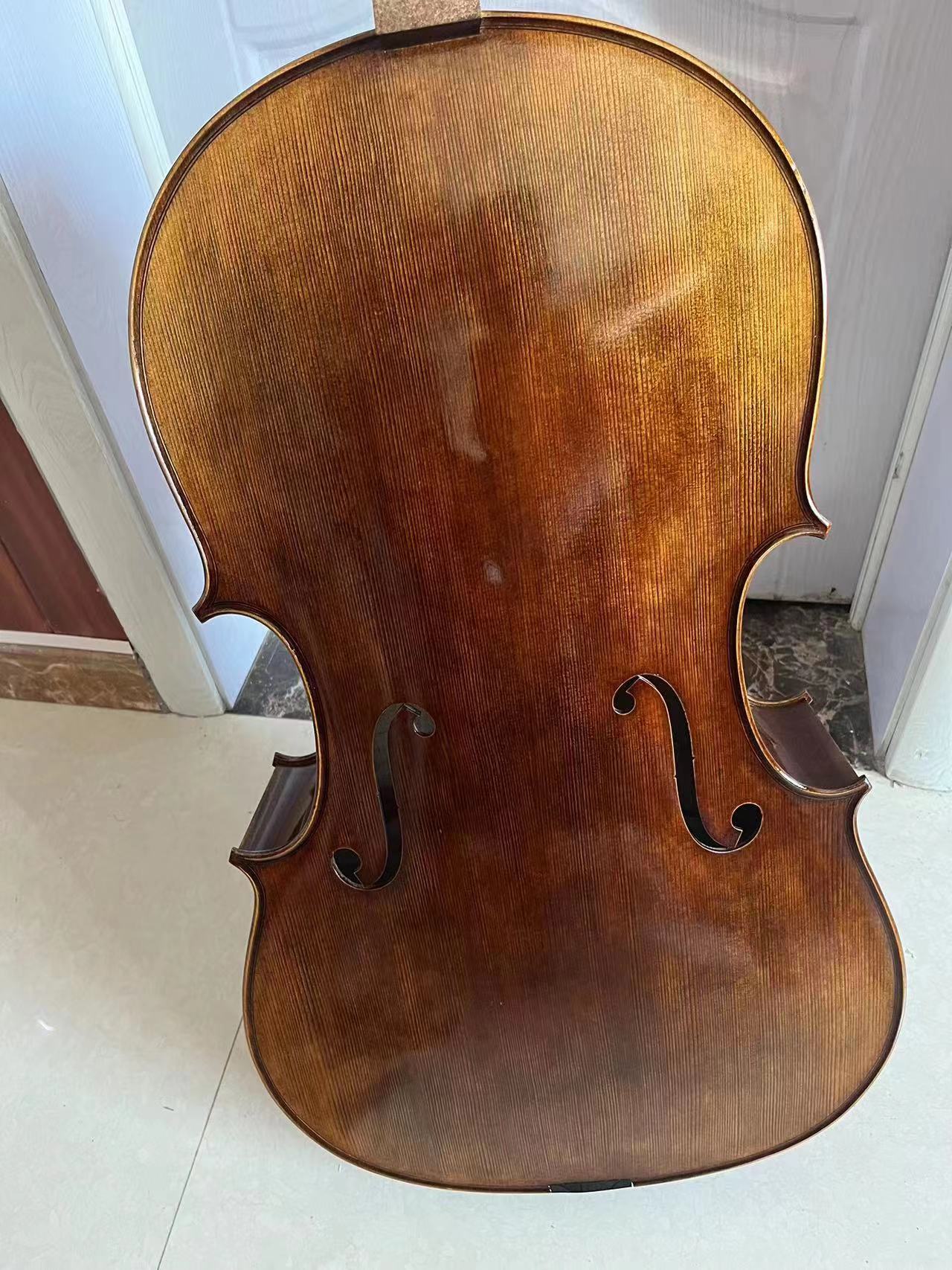 Good quality 4/4 handmade Cello,nice grain SP-C-02