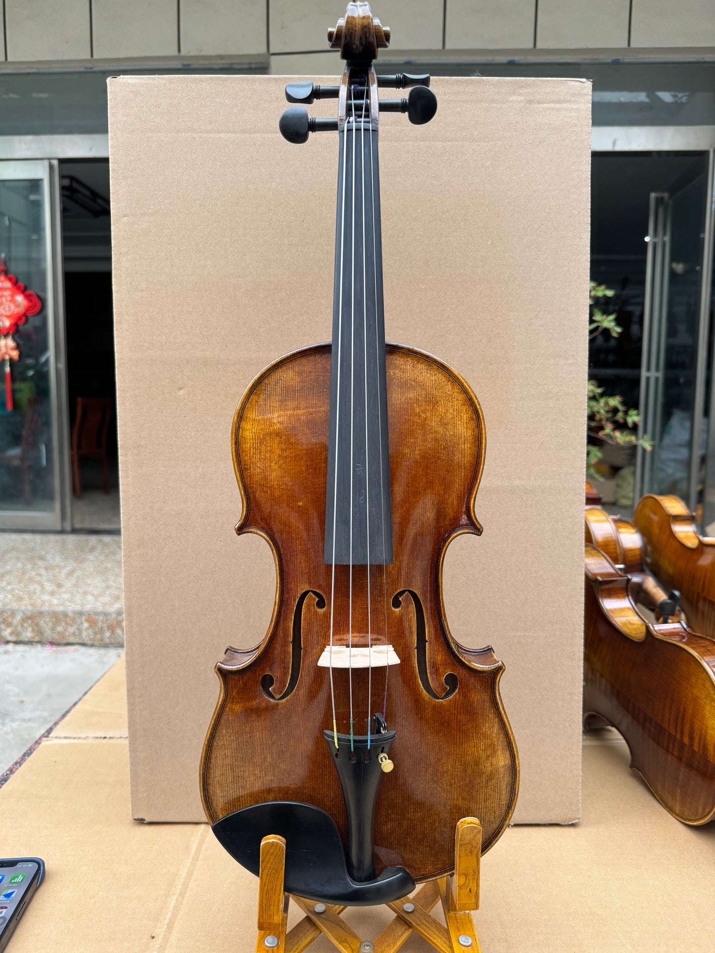 Surpass Musica professional 4/4 handmade violin rich sound quality spruce top maple back