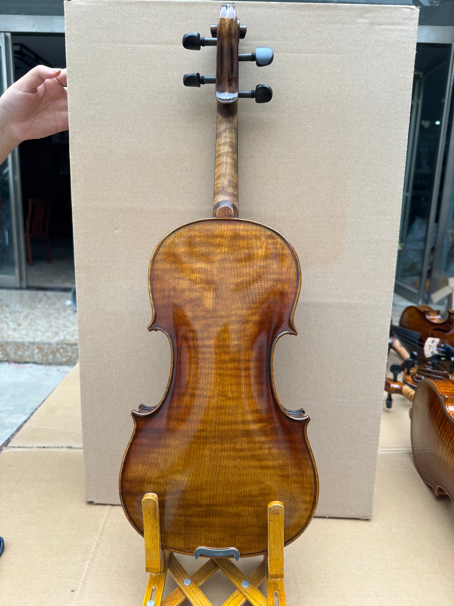 Surpass Musica 4/4 handmade violin quality spruce top maple back spirit varnish warm sound