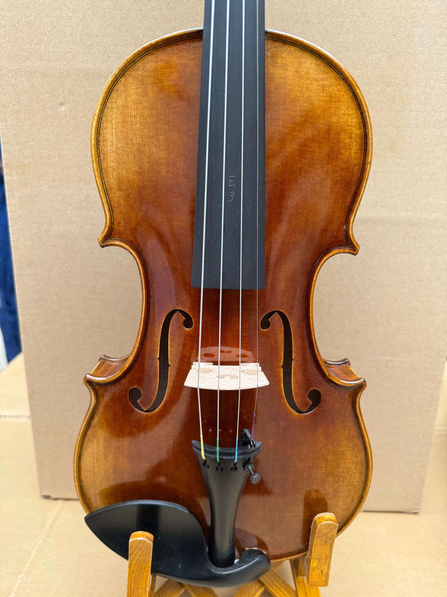Surpass Musica professional 4/4 handmade violin solid spruce top maple back spirit varnish sweet sound, ready to play