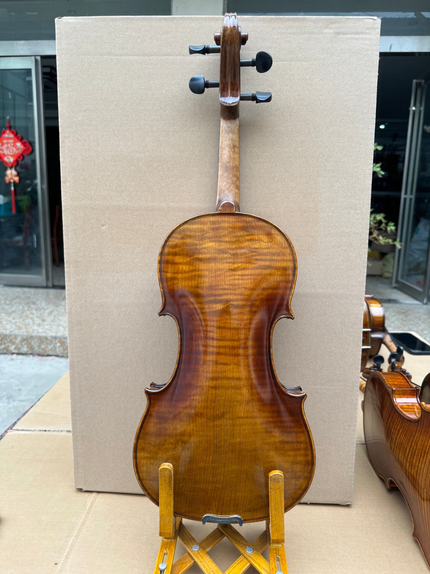 Surpass Musica 4/4 professional violin master carved Stradivarius model quality spruce maple