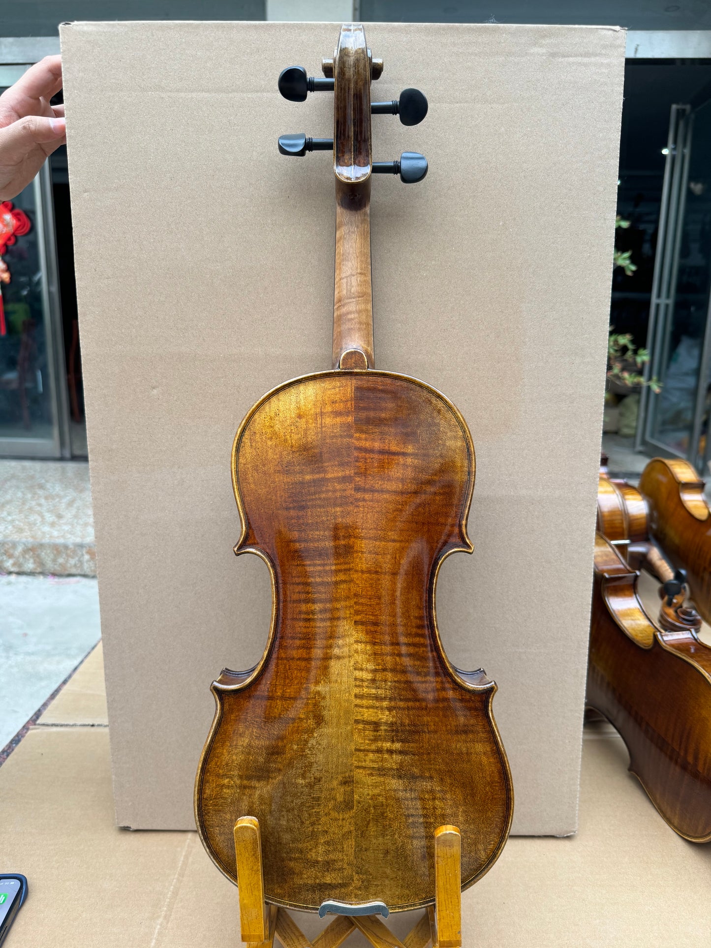 Surpass Musica professional 4/4 handmade violin rich sound quality spruce top maple back