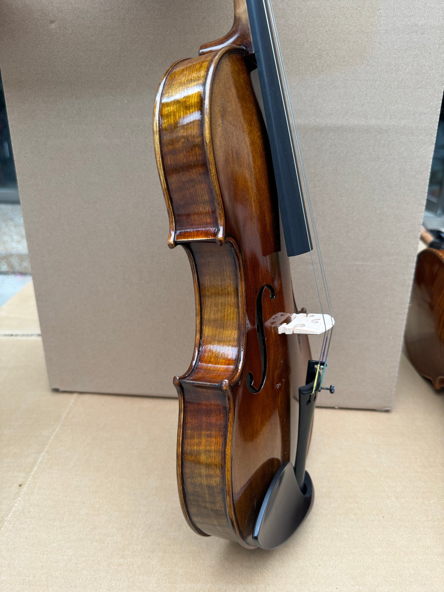 Surpass Musica qaulity violin 4/4 concert fiddle rich sound spirit varnish strings solid spruce