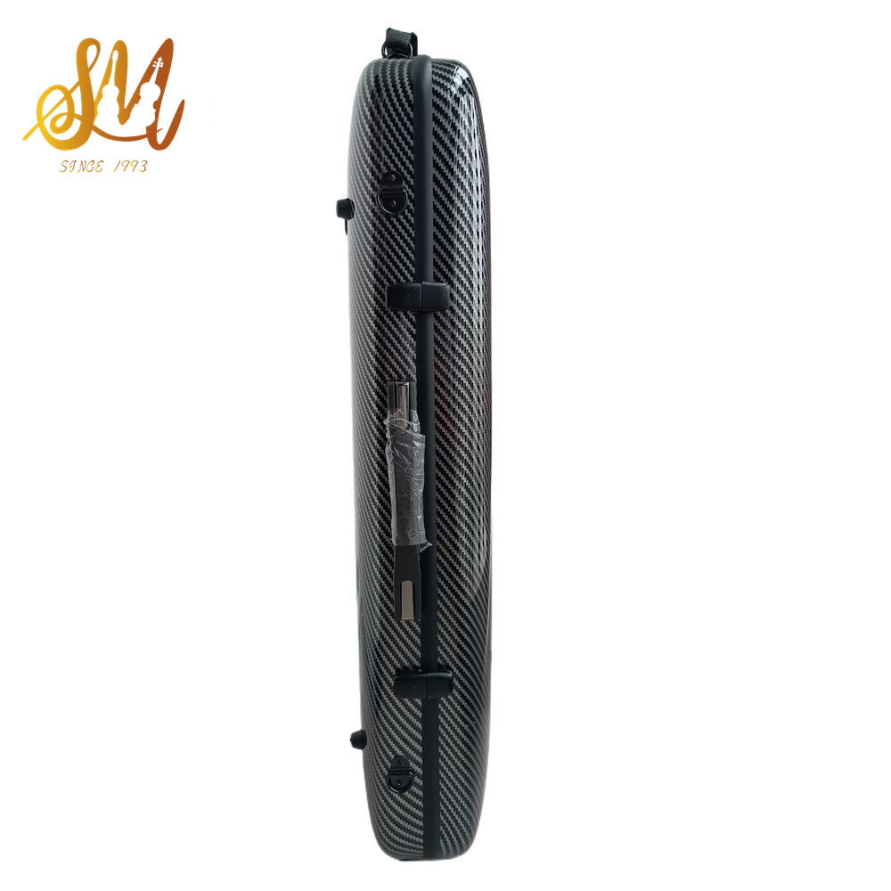 4/4 Violin Case Box Oblong Cases Carbon Fiber violin box strong with thermometer