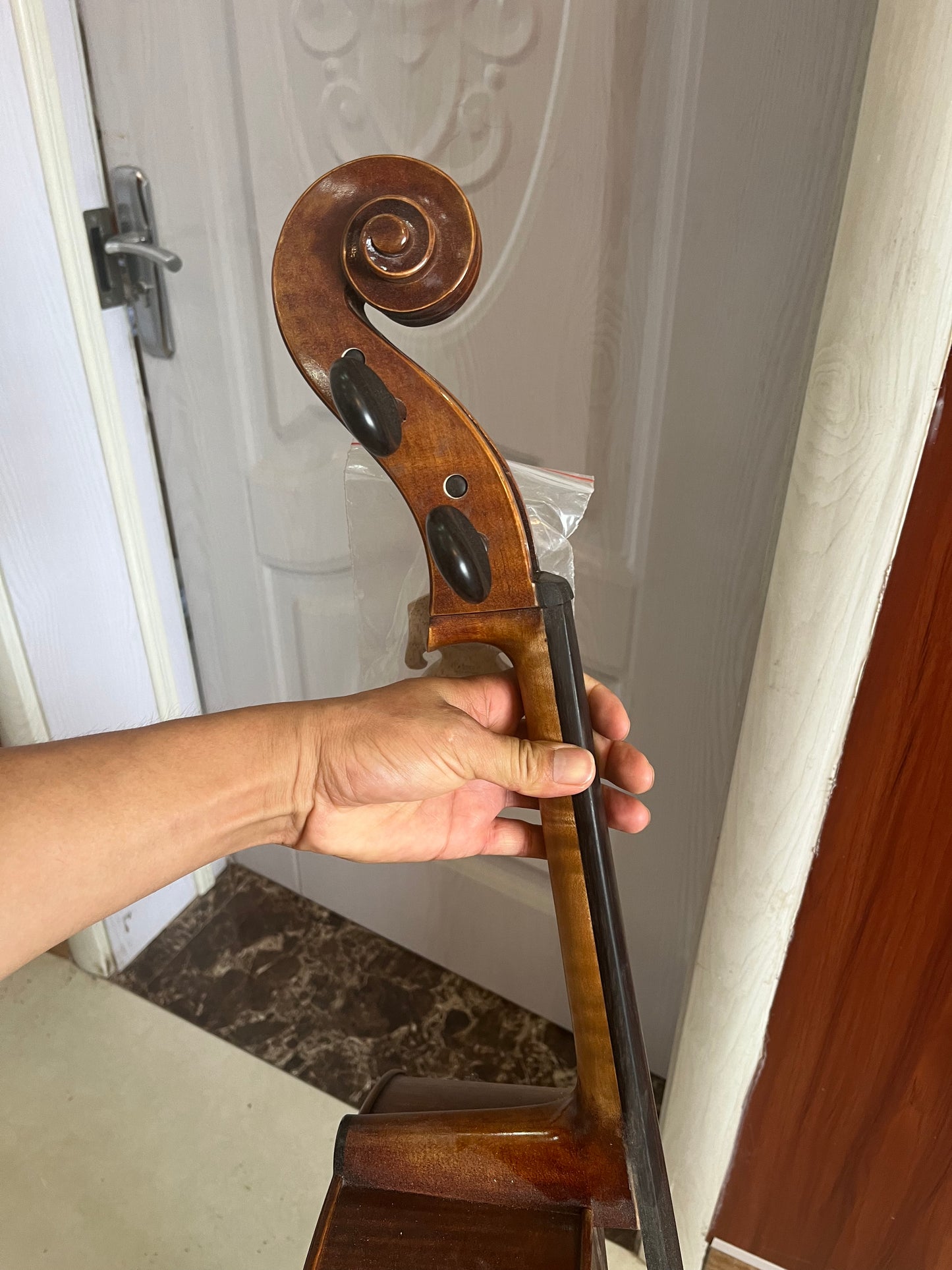Good quality 4/4 handmade Cello,nice grain SP-C-01