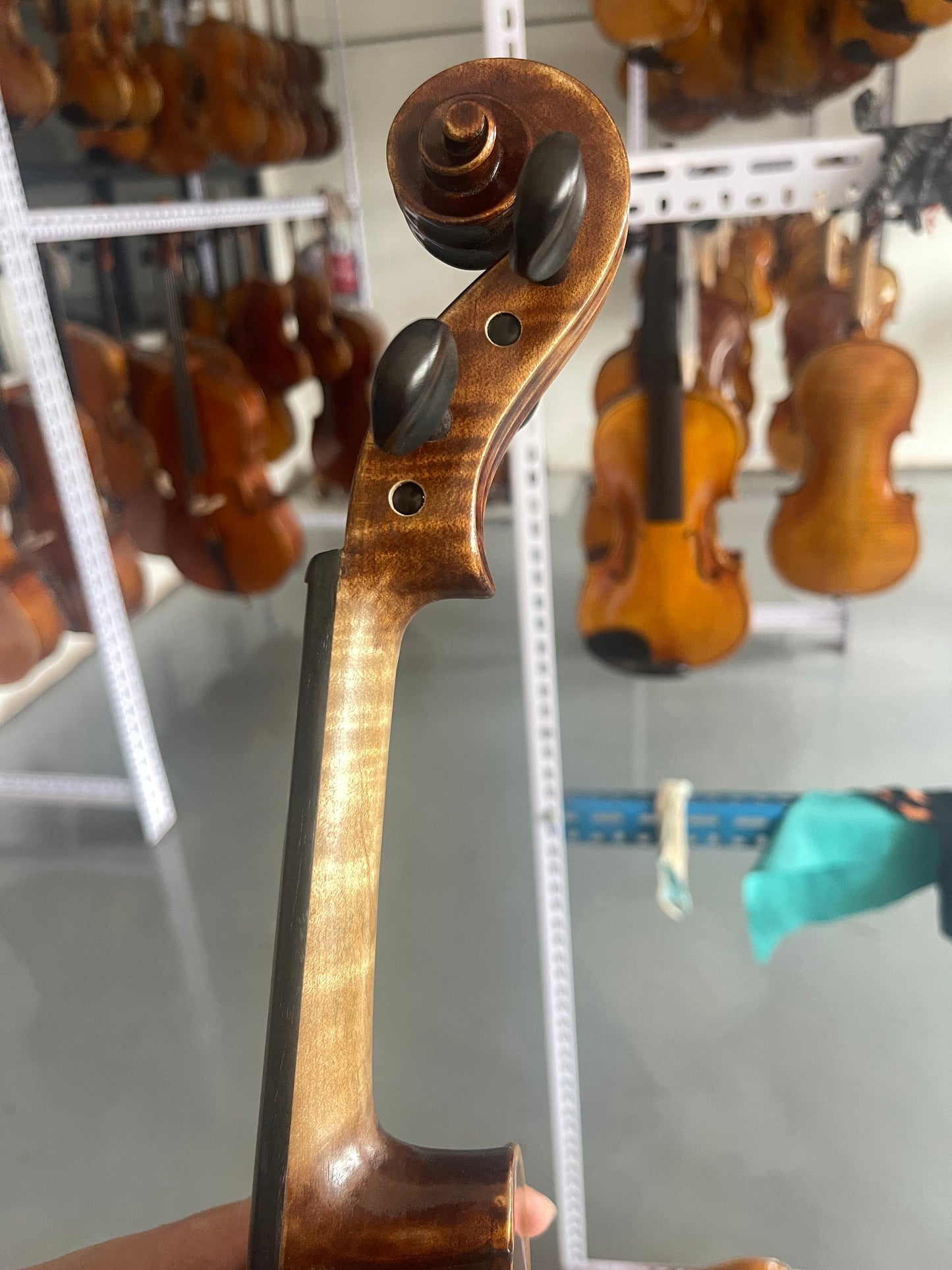 Stradivari model 4/4 handmade violin made in master studio sweet sound solid spruce and maple ready to play
