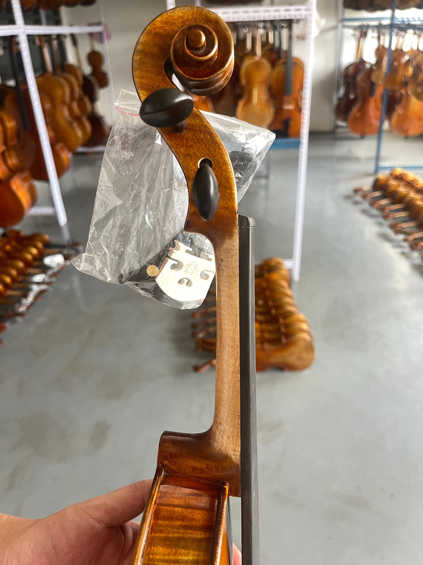4/4 handmade violin fine italian spruce and Romania-SP-V-06