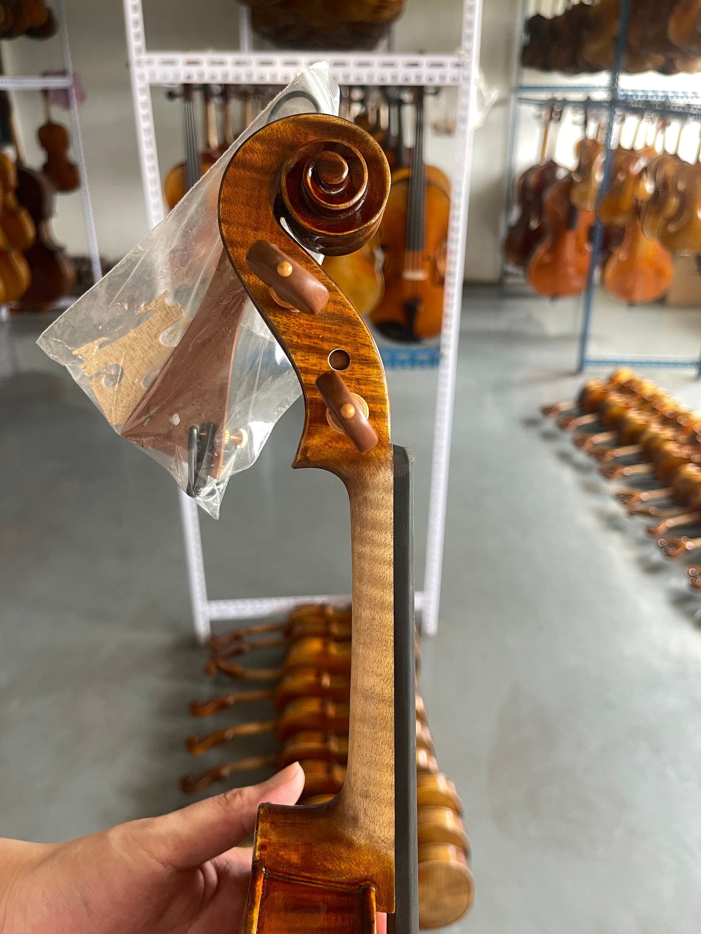 4/4 handmade violin fine italian spruce and Romania-SP-V-02