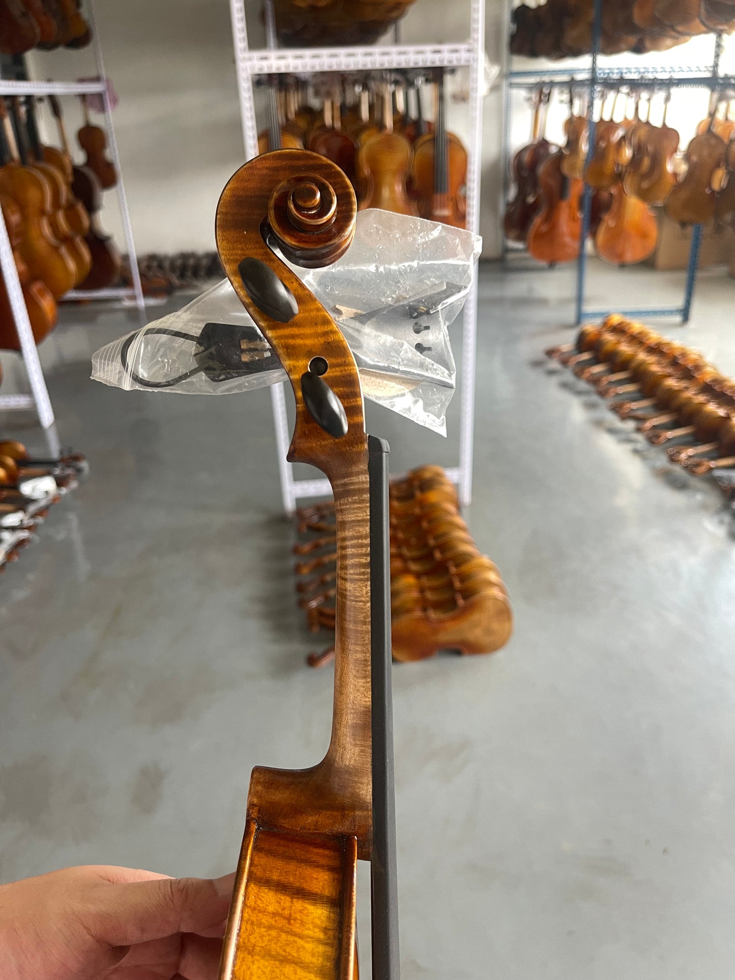 4/4 handmade violin fine italian spruce and Romania-SP-V-08