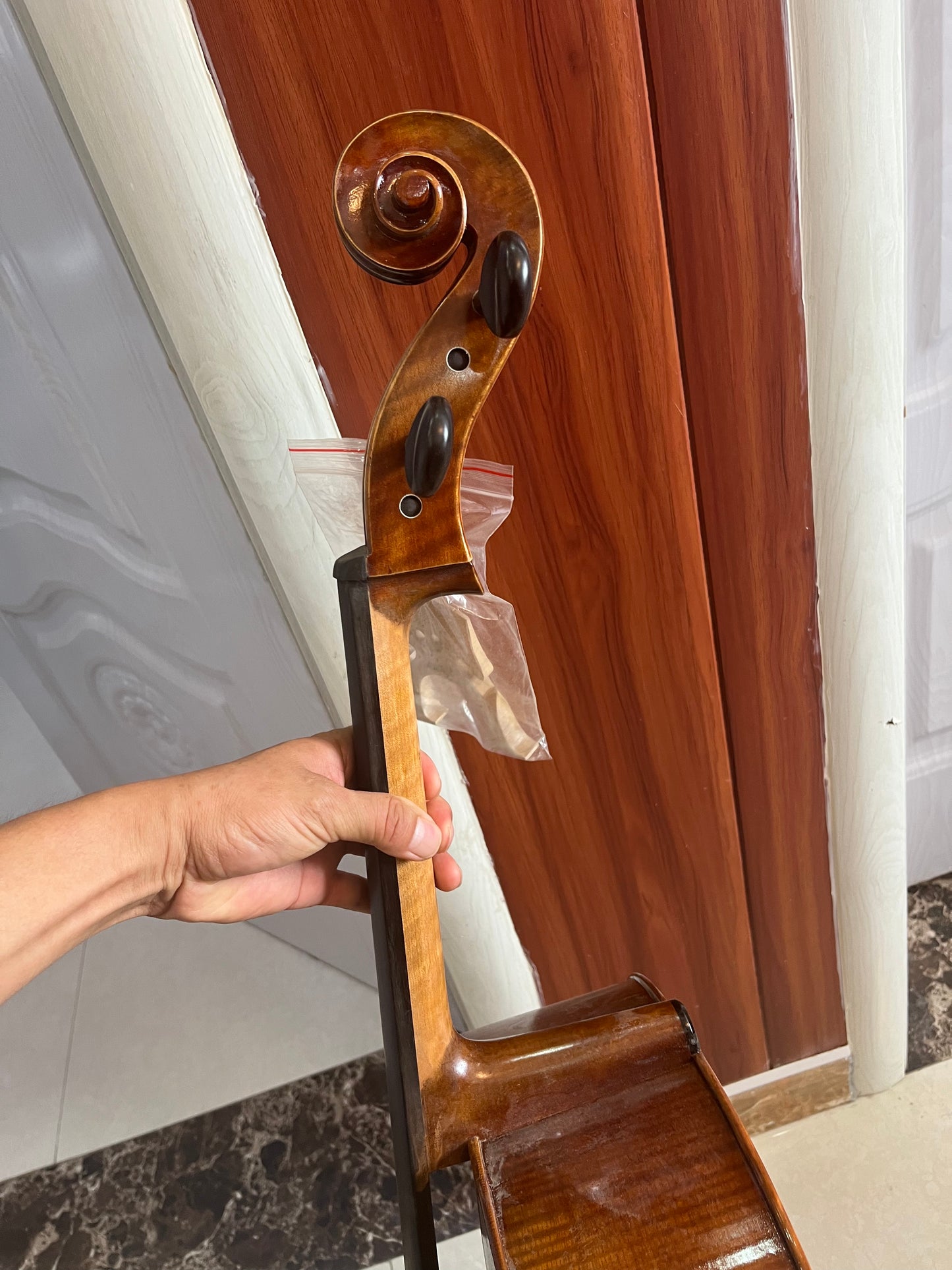 Good quality 4/4 handmade Cello,nice grain SP-C-03