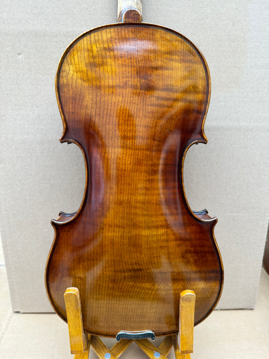Surpass Musica 4/4 handmade violin solid spruce top maple back spirit varnish sweet sound master carved, ready to play