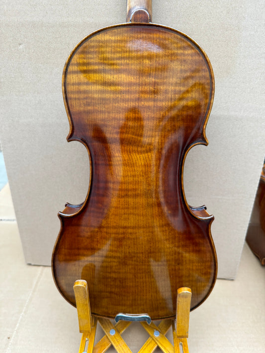 Surpass Musica qaulity violin 4/4 concert fiddle rich sound spirit varnish strings solid spruce