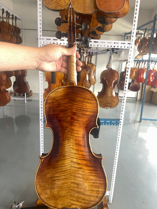 Professional 4/4 handmade violin spruce maple sweet sound ready to play ,strings,case,bridge are included
