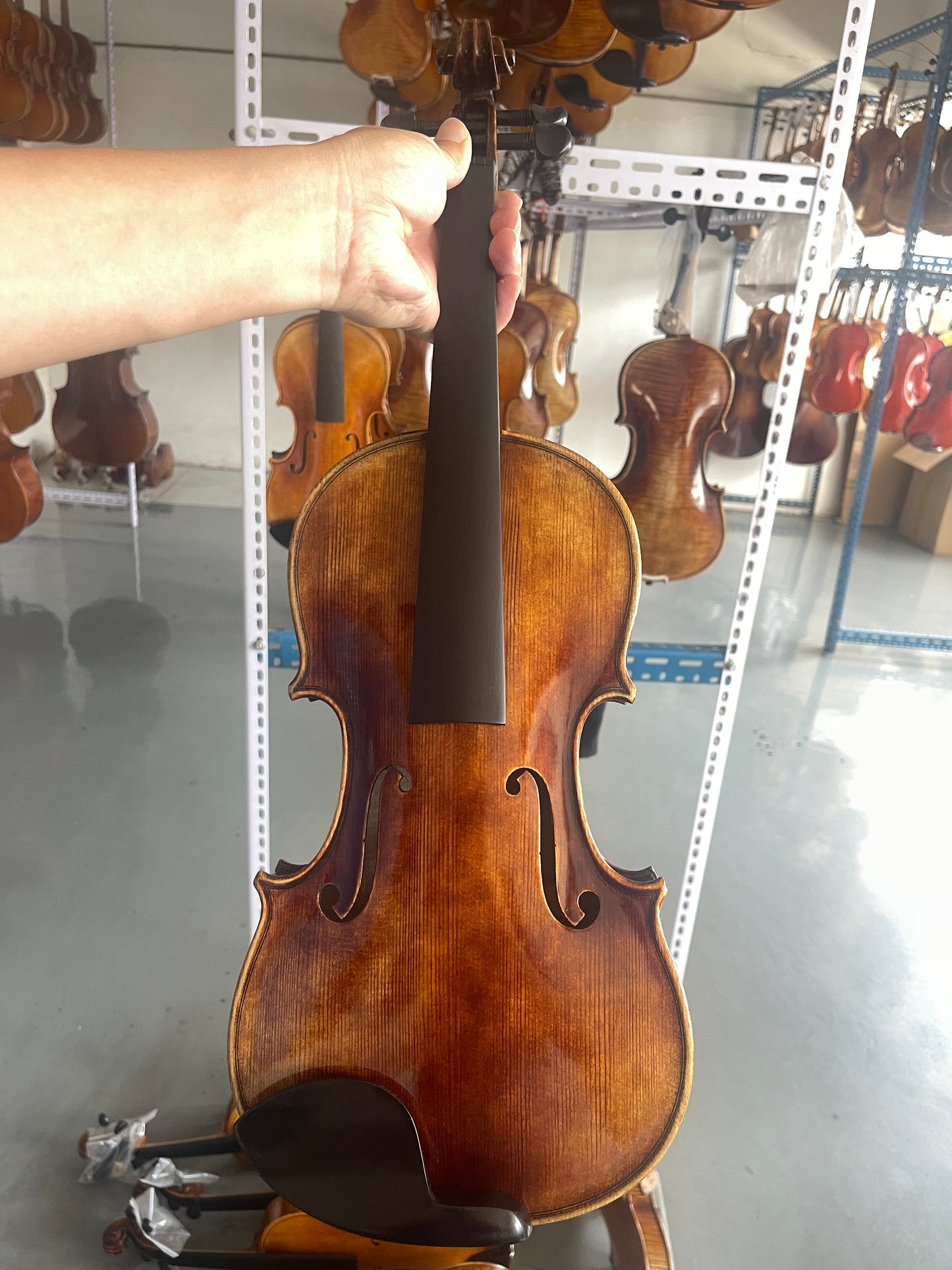 Professional 4/4 handmade violin spruce maple sweet sound ready to play ,strings,case,bridge are included