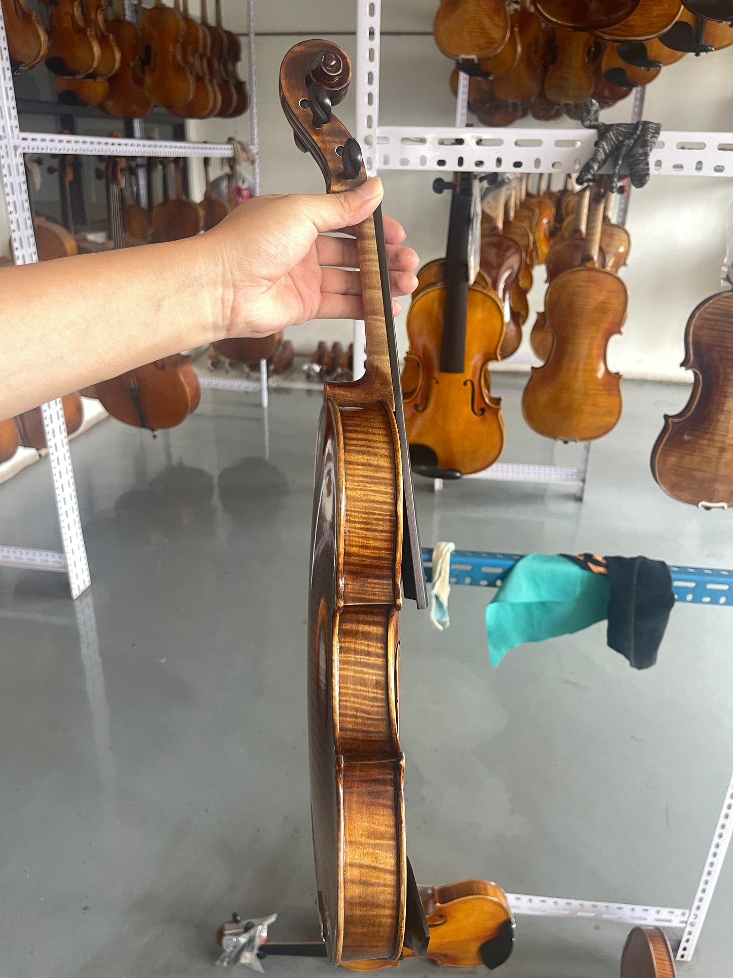 Stradivari model 4/4 handmade violin made in master studio sweet sound solid spruce and maple ready to play