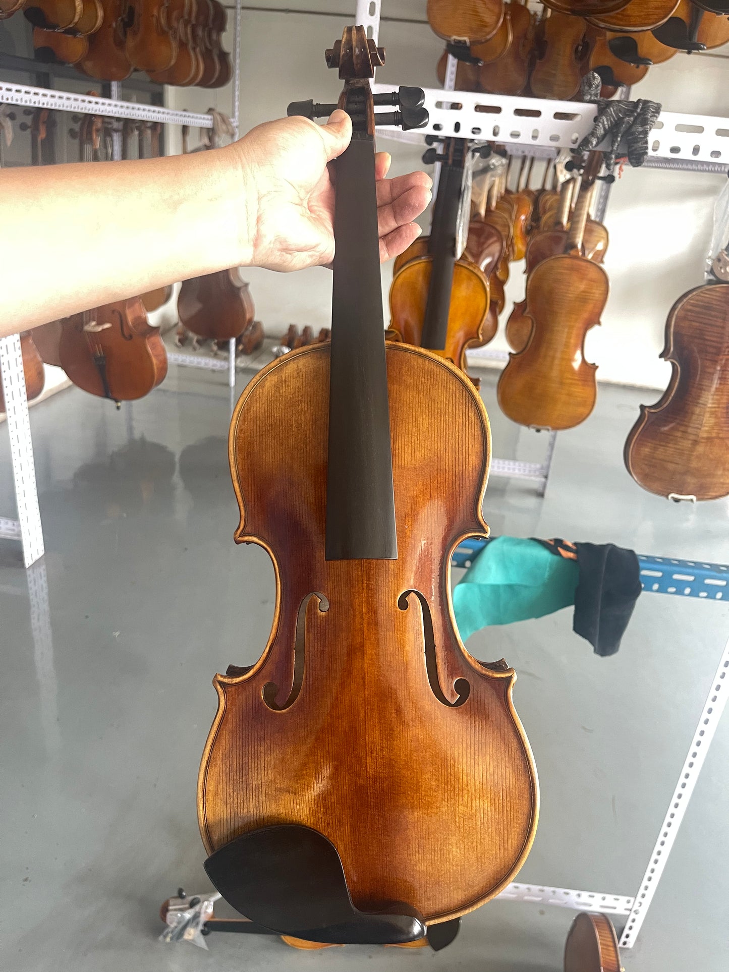 Stradivari model 4/4 handmade violin made in master studio sweet sound solid spruce and maple ready to play