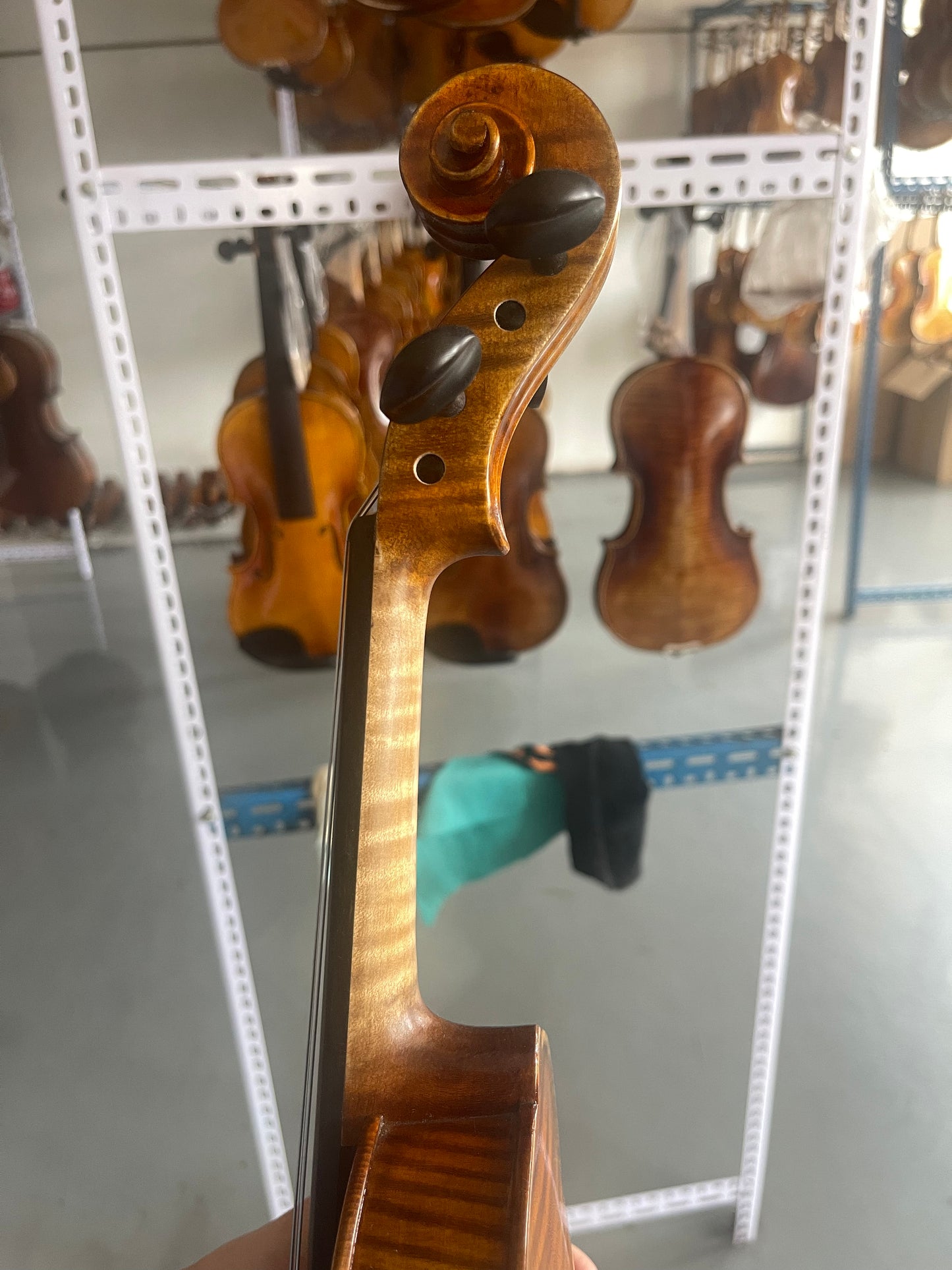 Professional 4/4 violin solid spruce maple bright sound violin case strings instrument