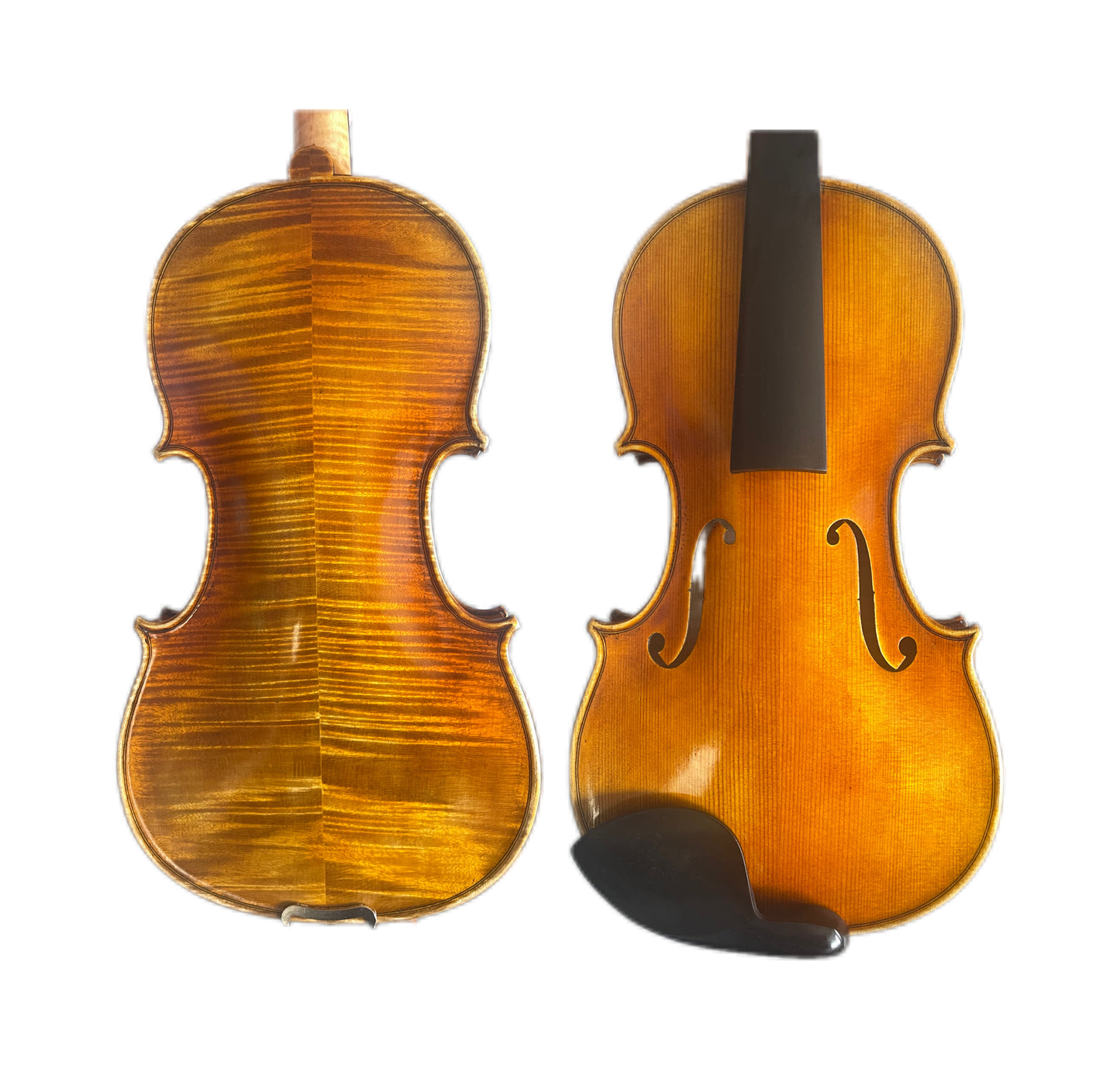 4/4 handmade violin aged European spruce flamed maple,sweet sound with case, strings,bridge, ready to play（复制）