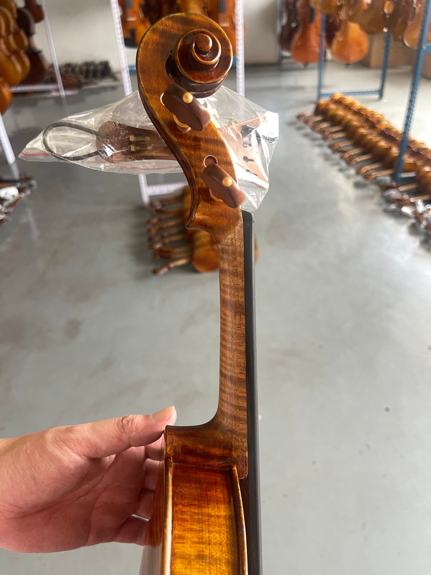 4/4 handmade violin  fine italian spruce and Romania-SP-V-13