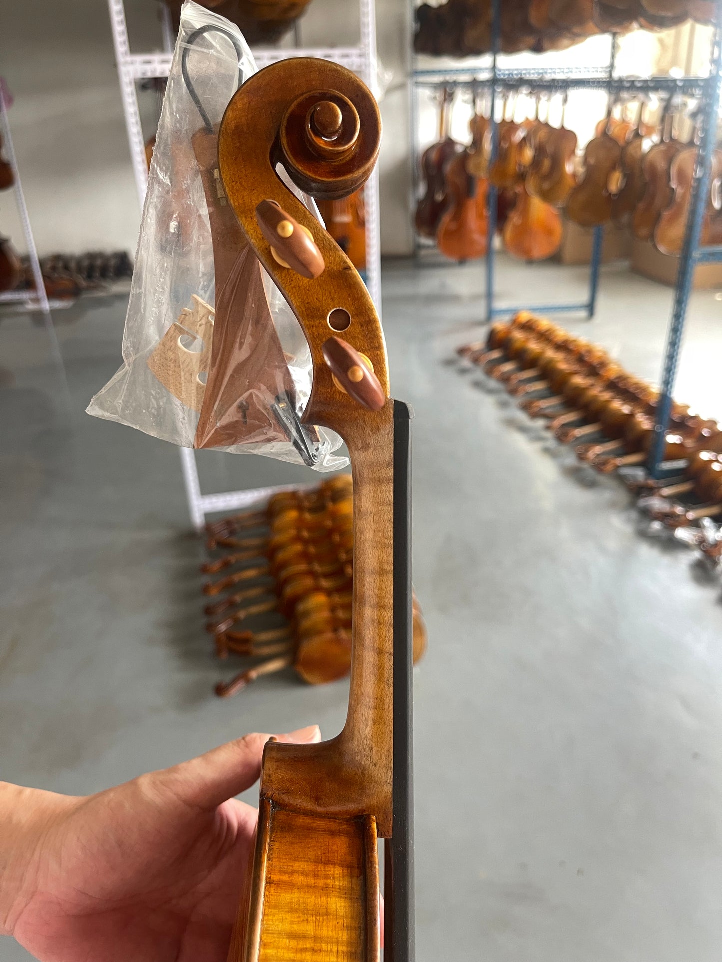 4/4 handmade violin  fine italian spruce and Romania-SP-V-07
