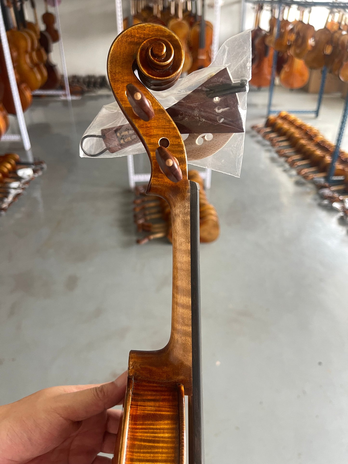 4/4 handmade violin  fine italian spruce and Romania-SP-V-14