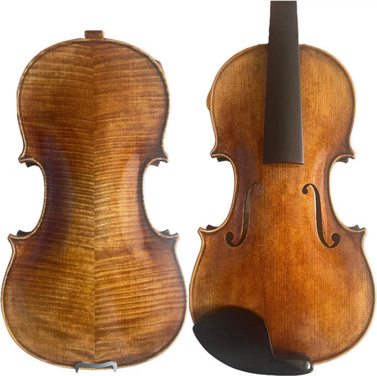 Quality 4/4 hanmade violin sweet sound solid spruce and maple strings bridge