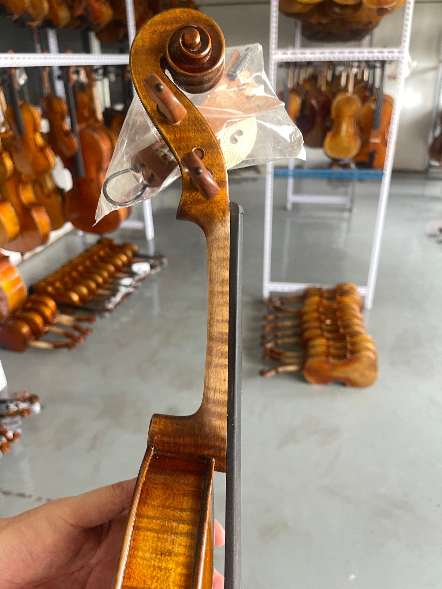 4/4 handmade violin  fine italian spruce and Romania-SP-V-18