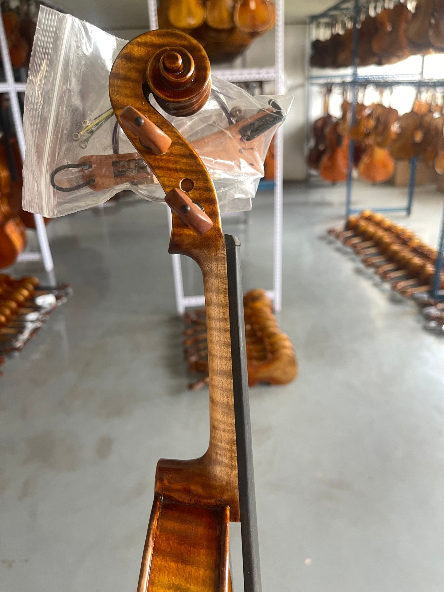 4/4 handmade violin  fine italian spruce and Romania-SP-V-10