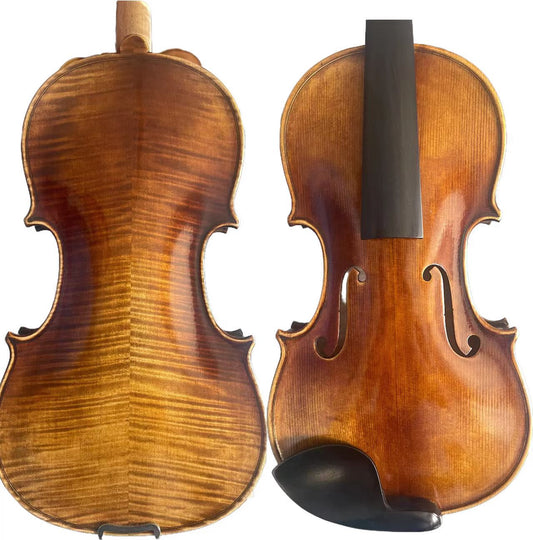 Stradivari model 4/4 handmade violin made in master studio sweet sound solid spruce and maple ready to play