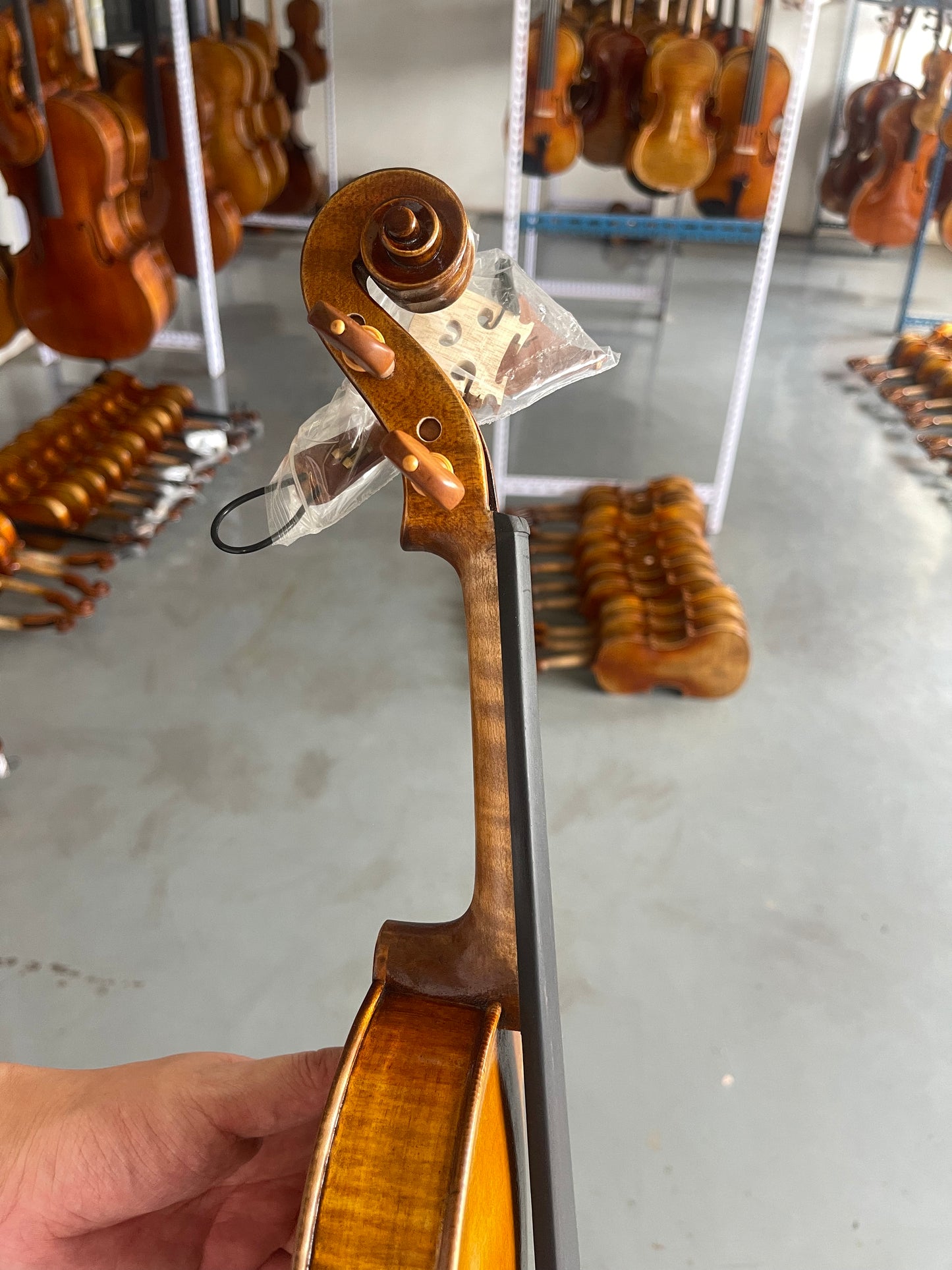 4/4 handmade violin  fine italian spruce and Romania-SP-V-11