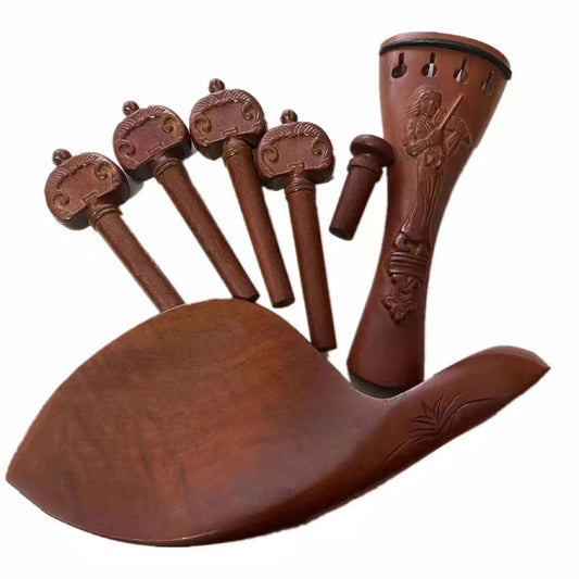 Engraved Jujube Wood Parts For Violin
